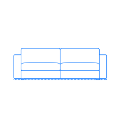 Furniture Couches Sofas Reid 86 Inch Sofa Tracing Svg Vector, Free Vectors File